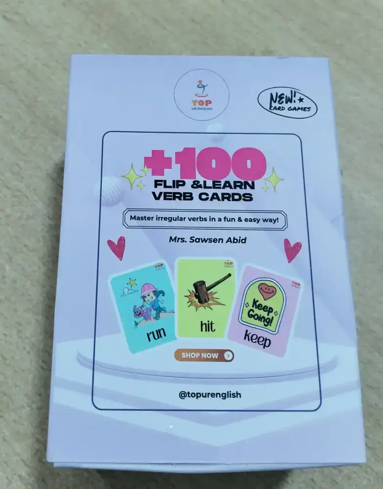 English Card (100 FLIP & LEARN - Verb Cards)